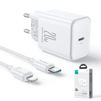 20W USB C PD Charger with USB C Cable - Lightning Joyroom JR-TCF06 3