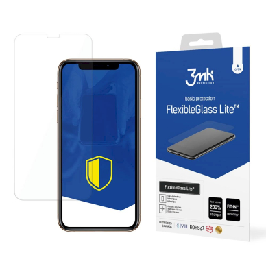 3mk FlexibleGlass Lite™ Lankstus apsauginis stiklas iPhone 11 Pro