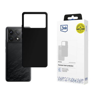 3mk Matt Dėklas Xiaomi Poco F6 Pro - Juodas