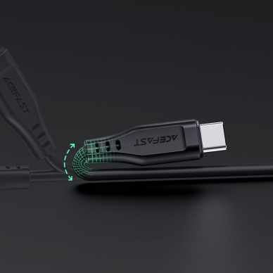 Acefast cable MFI USB Type C - Lightning 1.2m, 30W, 3A Baltas (C3-01 white) 10