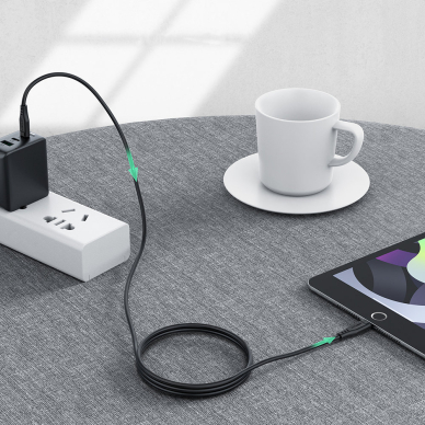 Acefast cable MFI USB Type C - Lightning 1.2m, 30W, 3A Baltas (C3-01 white) 6
