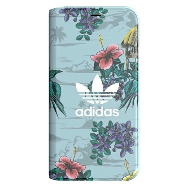 Adidas Booklet Dėklas Floral skirtas iPhone X / XS - Pilkas