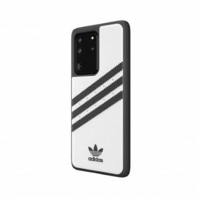 Adidas OR Moudled Dėklas PU skirtas Samsung Galaxy S20 Ultra - Baltas and Juodas 3