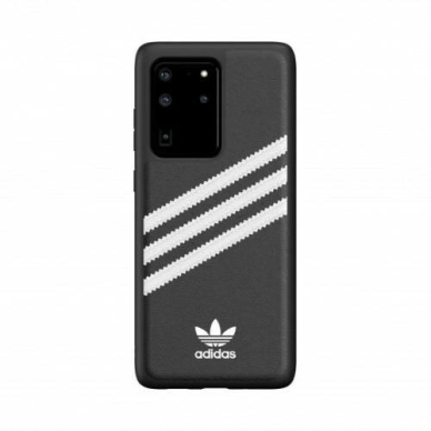 Adidas OR Moudled Dėklas PU skirtas Samsung Galaxy S20 Ultra Juodas and Baltas 1