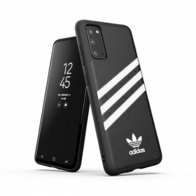 Adidas OR Moulded Dėklas PU skirtas Samsung Galaxy S20 - Juodas and Baltas