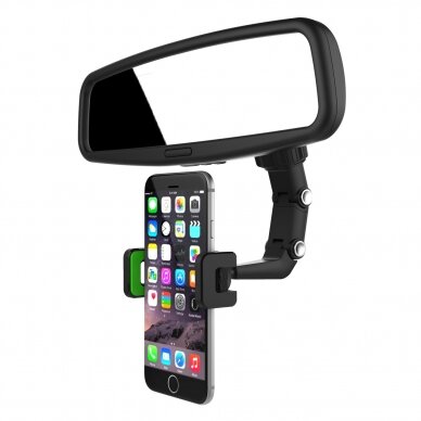 Adjustable car rearview mirror holder for smartphone 7