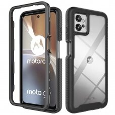 Akcija! Dėklas skirtas Motorola Moto G32 + Folie - Techsuit Defense360 Pro - Juodas