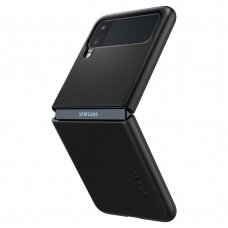 akcija! Samsung Galaxy Z Flip 3 5G dėklas Spigen Thin Fit  juodas