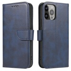 Akcija! Iphone 14 dėklas Magnet Case Elegant Mėlynas