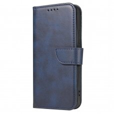 Akcija! Samsung Galaxy A52 dėklas Magnet Case elegant bookcase mėlynas