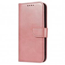 Akcija! Samsung Galaxy A52 dėklas Magnet Case elegant bookcase rožinis