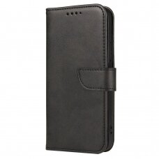 Samsung Galaxy A72 Atverčiamas Dėklas Magnet Case elegant bookcase Juodas
