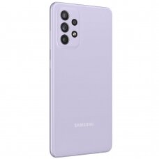 Akcija! Samsung Galaxy A72 originali Silicone Cover Flexible Gel nugarėlė violetinė