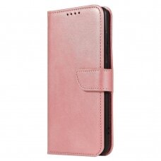 Akcija! Samsung Galaxy S20 ULTRA Atverčiamas Dėklas Magnet Case elegant rožinis