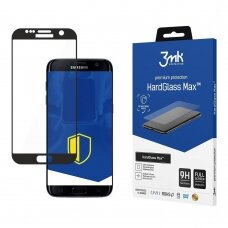 Akcija! Samsung S7 edge apsauginis stiklas juodais kraštais 3MK Hard Glass Max