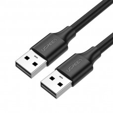 Akcija! Ugreen Kabelis USB 2.0 (male) - USB 2.0 (male) 1 m Juodas (US128 10309)