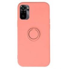 Xiaomi Redmi Note 10 pro dėklas su magnetu Finger Ring rožinis