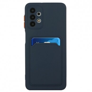 Akcija! Samsung galaxy A32 5g dėklas Card Case tamsiai mėlynas NZXR928
