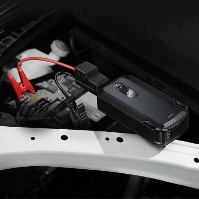 Akomuliatorius Baseus Super Energy Max Car Jump Starter (20000mAh, Peakcurrent 2000A) + Kabelis Juodas (CGNL020001) 13