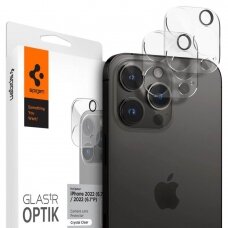 Apsauginis dėklas Spigen OPTIK.TR CAMERA PROTECTOR 2-PACK IPHONE 14 PRO / 14 PRO MAX CRYSTAL CLEAR COVER