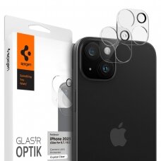 Apsauginis dėklas Spigen Optik.tR Camera Protector skirta iPhone 15 / 15 Plus - Permatomas 2 pcs.