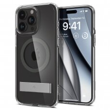 Apsauginis dėklas Spigen Ultra Hybrid S MagSafe, graphite - iPhone 15 Pro