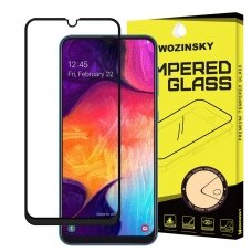 Apsauginis Stiklas Visam Ekranui "Wozinsky Full Glue Super Tough" Samsung Galaxy A50 / Galaxy A30 Juodas