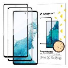 Apsauginis stiklas Wozinsky 2 vnt. Full Glue Samsung Galaxy A53 5G Juodais kraštais