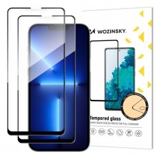 Iphone 13 Pro Max Apsauginis stiklas Wozinsky Tempered Glass Full Glue 2 vnt  juodais kraštais