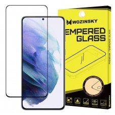 Samsung Galaxy S21 Apsauginis stiklas Wozinsky Tempered Glass Full Glue  Juodais kraštais