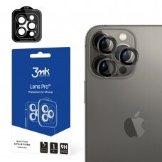 Apsauginis stikliukas kamerai 3mk Lens Pro Apple iPhone 13 Pro/13 Pro Max juodas