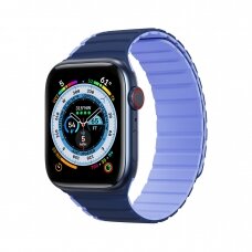 Apyrankė Dux Ducis Magnetic Apple Watch Ultra, SE, 9, 8, 7, 6, 5, 4, 3, 2, 1 (49, 45, 44, 42 mm) (LD Version) - Mėlyna