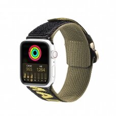 Apyrankė Dux Ducis Strap (Outdoor Version) Apple Watch 9, Ultra, SE, 8, 7, 6, 5, 4, 3, 2, 1 (49, 45, 44, 42 mm) Geltona/Žalia