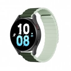 Apyrankė Dux Ducis Universal Magnetic Samsung Galaxy Watch 3 45mm / S3 / Huawei Watch Ultimate / GT3 SE 46mm (22mm LD Version) - Žalia