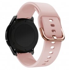 Apyrankė Silicone Strap TYS Samsung Galaxy Watch 4/5/6, Galaxy Watch Active (40 / 42 / 44 mm), Huawei Watch GT / GT 2 / GT 3 (42 mm) Rožinė