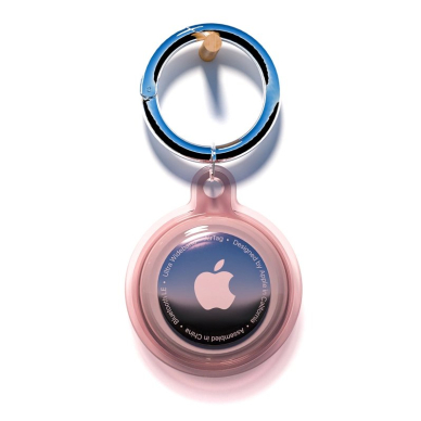 Apple AirTag atsparus vandeniui dėklas - rožinis 1
