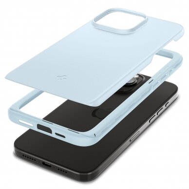 Apsauginis dėklas Spigen Thin Fit, mute Mėlynas - iPhone 15 Pro 9