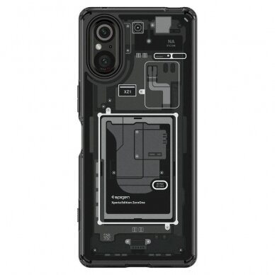 Apsauginis dėklas Spigen Ultra Hybrid case skirta Sony Xperia 5 V - Zero One 1