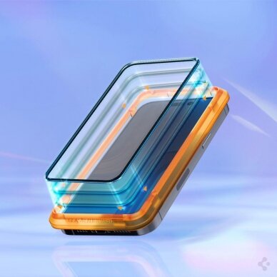 Iphone 14 Pro Max Apsauginis stiklas Spigen ALM GLASS FC 2 vnt.  juodais kraštais 2