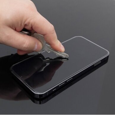 Apsauginis stiklas Wozinsky Privacy Glass with Anti Spy filter for iPhone 15 Pro - Juodas 3