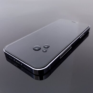 Apsauginis stikliukas 2 vnt. Case Friendly Wozinsky Full Glue iPhone 15 - Juodas 6