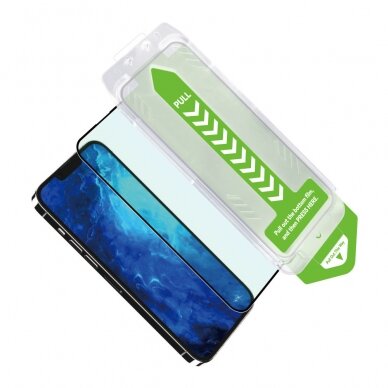 Apsuginis stiklas 9H iPhone 15 Pro Max Wozinsky Premium Glass - Juodas 2
