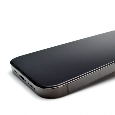 Apsuginis stiklas 9H iPhone 15 Pro Max Wozinsky Premium Glass - Juodas 4