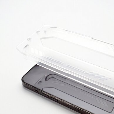 Apsuginis stiklas 9H iPhone 15 Pro Max Wozinsky Premium Glass - Juodas 7