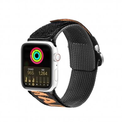 Apyrankė Dux Ducis (Outdoor Version) Apple Watch Ultra, SE, 9, 8, 7, 6, 5, 4, 3, 2, 1 (49, 45, 44, 42 mm) Oranžinė
