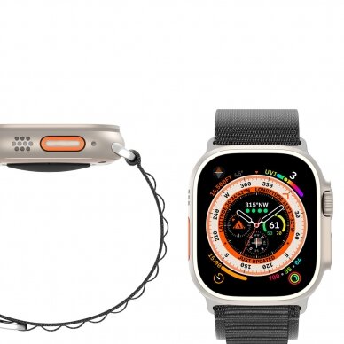Apyrankė Dux Ducis Strap GS Version Apple Watch 9/8/7/6/SE/5/4/3/2/1 (41, 40, 38mm) - Juoda 11