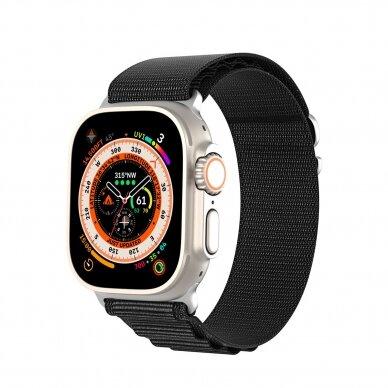 Apyrankė Dux Ducis Strap GS Version Apple Watch 9/8/7/6/SE/5/4/3/2/1 (41, 40, 38mm) - Juoda 3