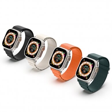 Apyrankė Dux Ducis Strap GS Version Apple Watch 9/8/7/6/SE/5/4/3/2/1 (41, 40, 38mm) - Juoda 5