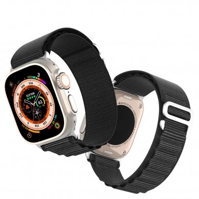 Apyrankė Dux Ducis Strap GS Version Apple Watch 9/8/7/6/SE/5/4/3/2/1 (41, 40, 38mm) - Juoda 7