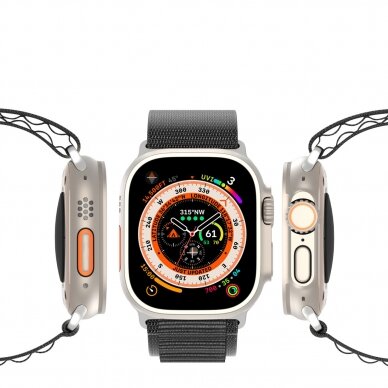 Apyrankė Dux Ducis Strap GS Version Apple Watch 9/8/7/6/SE/5/4/3/2/1 (41, 40, 38mm) - Juoda 9